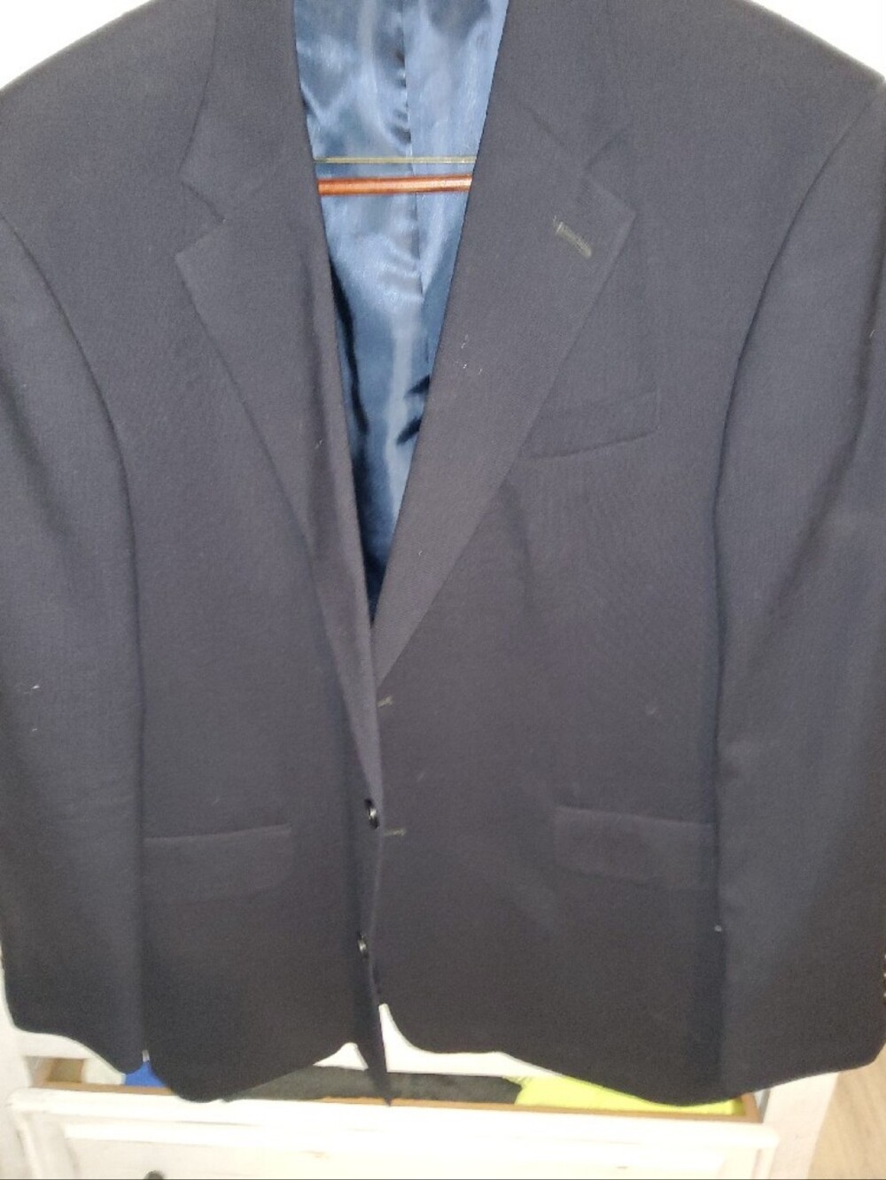Black/ Navy Men’s Suit Jacket with Matching Trouser